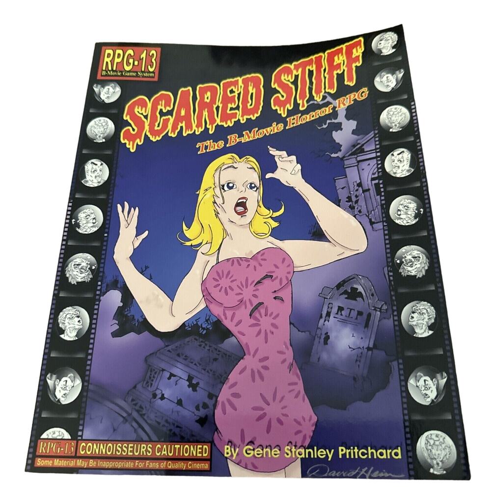SCARED STIFF: THE B-MOVIE HORROR RPG (RPG-13 B-MOVIE GAME By Gene Stanley VG